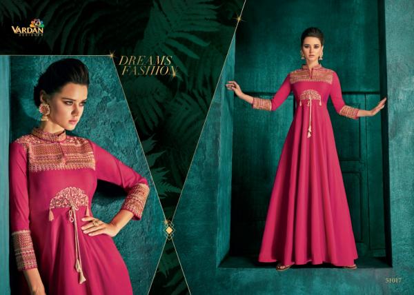 Vardan Rozi 1-Silk-With-Embroidery-Gown